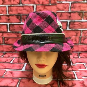 Monster High Hot Plaid pink Fedora Style Hat